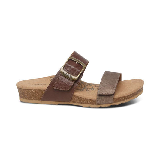 Daisy Slide - Brown