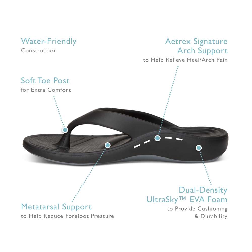 Maui Women's Toe Post Sandal - Metallic Ombre