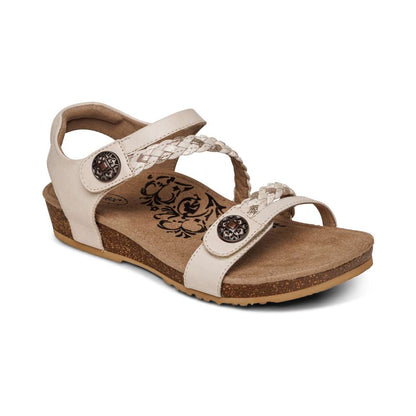 Jillian Braided Sandal - Ivory