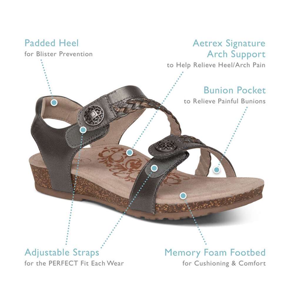 Jillian Braided Sandal - Silver