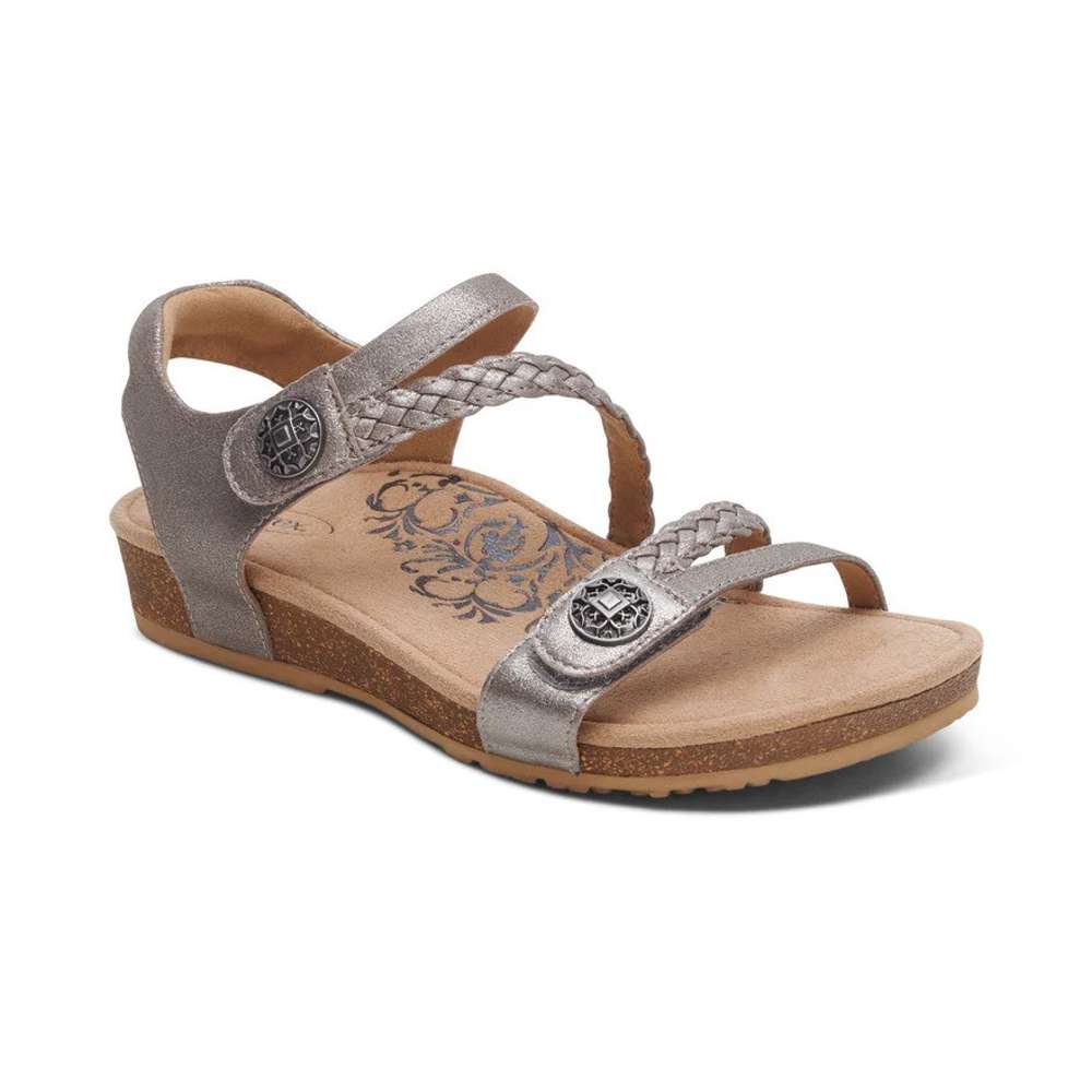 Jillian Braided Sandal - Silver