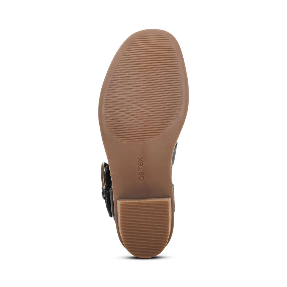 Kristin Arch Support Block Heel - Black
