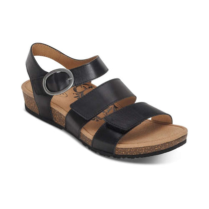 Lilly Strapped Sandal - Black