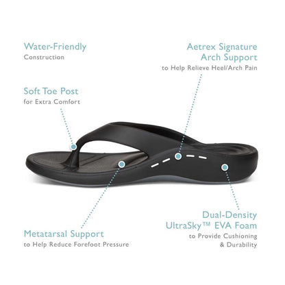 Maui Women's Toe Post Sandal - White