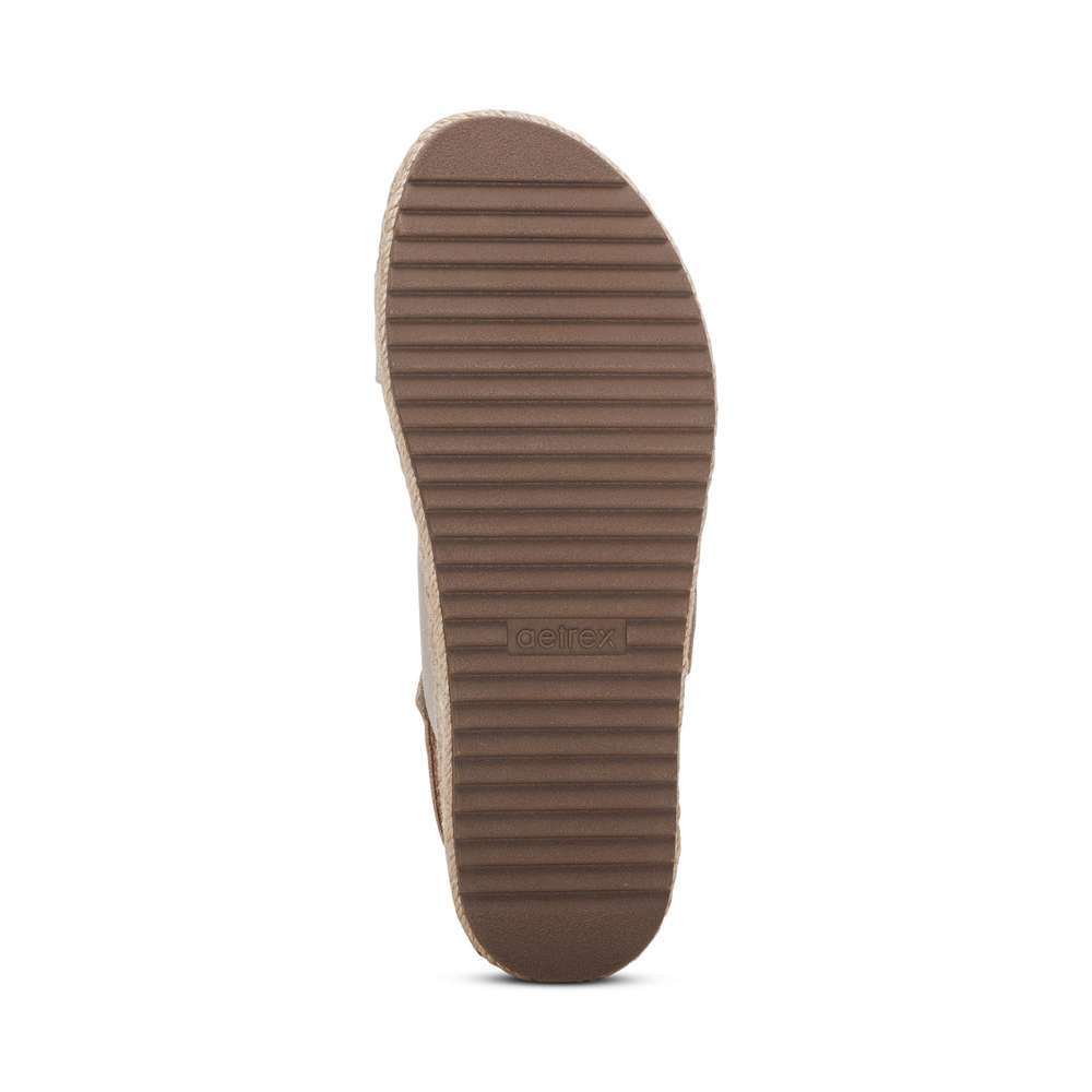 Vania Arch Support Platform Sandal - Ivory