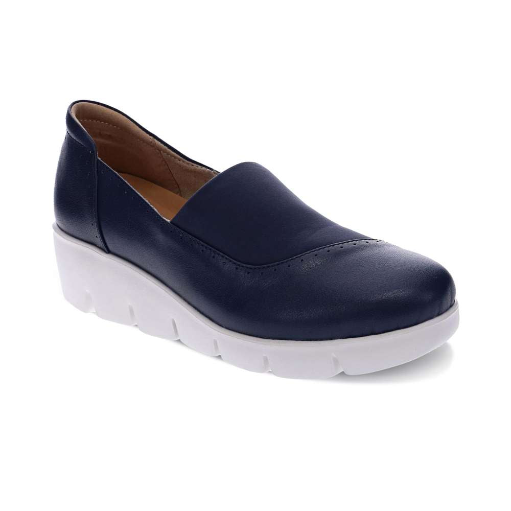 Georgia Wedge - Navy