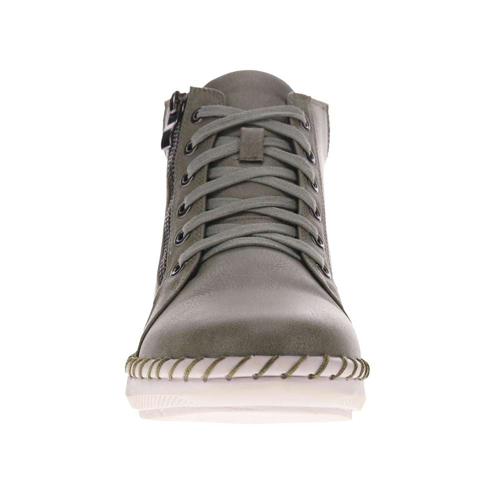 Willow Zip Bootie - Olive