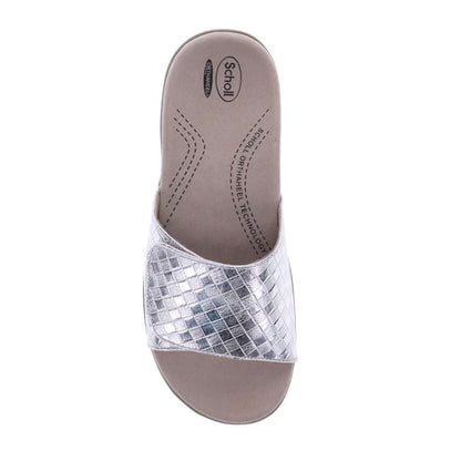 Samos Weave Slide - White/Silver
