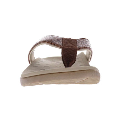 Sonoma Reptile Toe Post Sandal - Brown Reptile