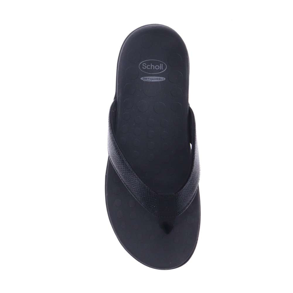 Sonoma Shimmer Toe Post Sandal - Black