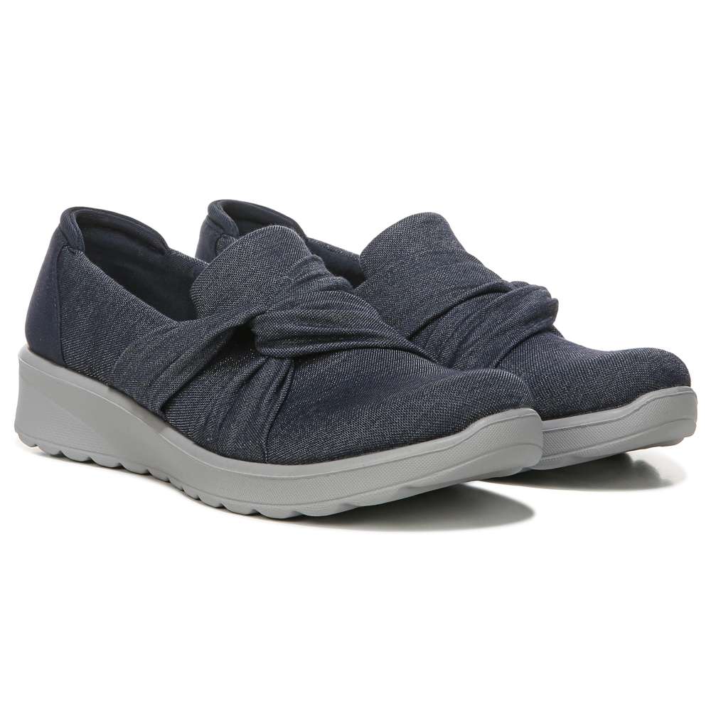 Glimmer Slip-On - Navy Blue Shimmer