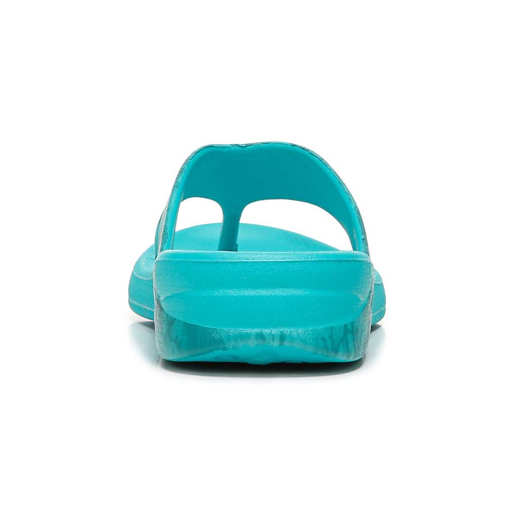 Villa Print Flip Flop Sandal - Teal