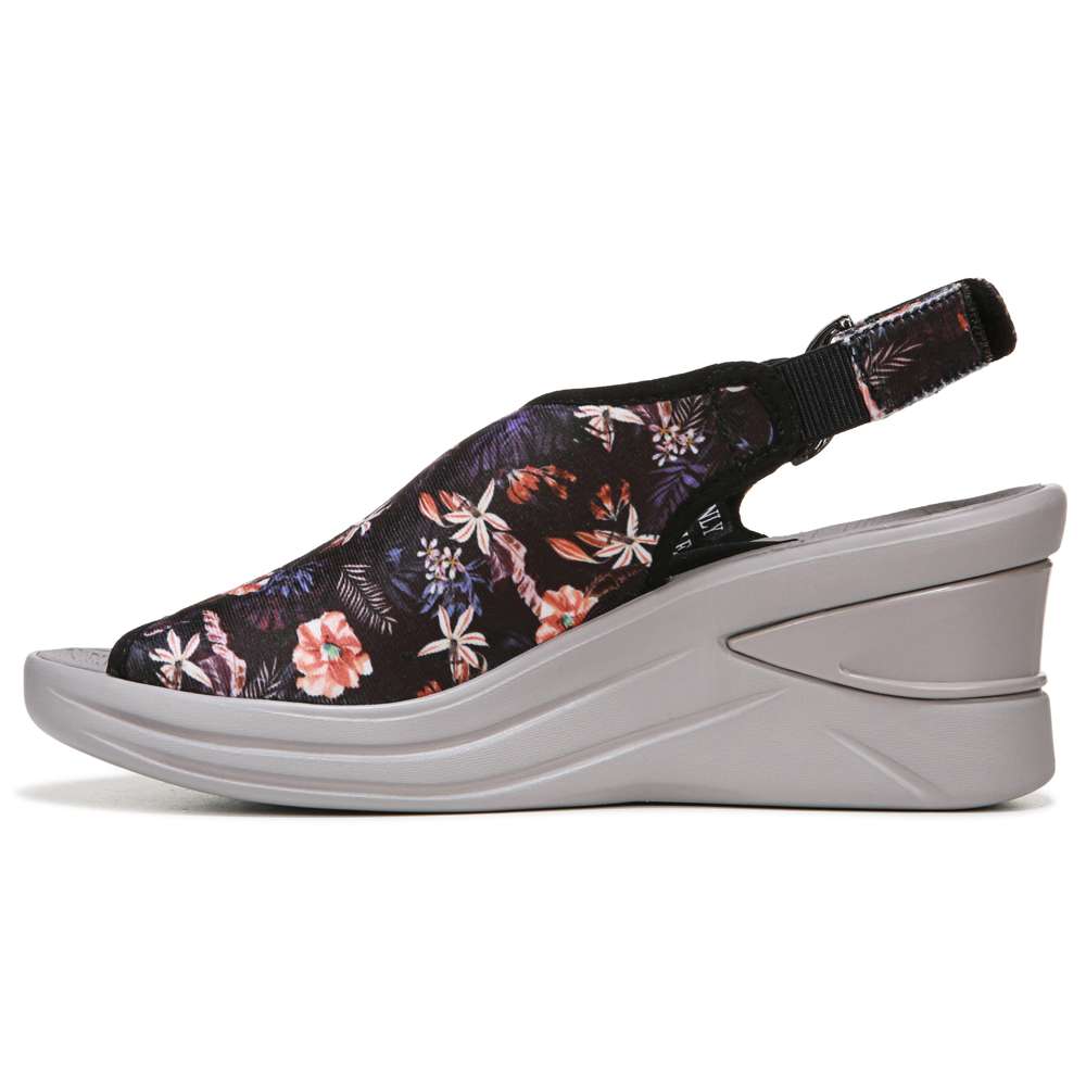 Viva Wedge - Black Tropical