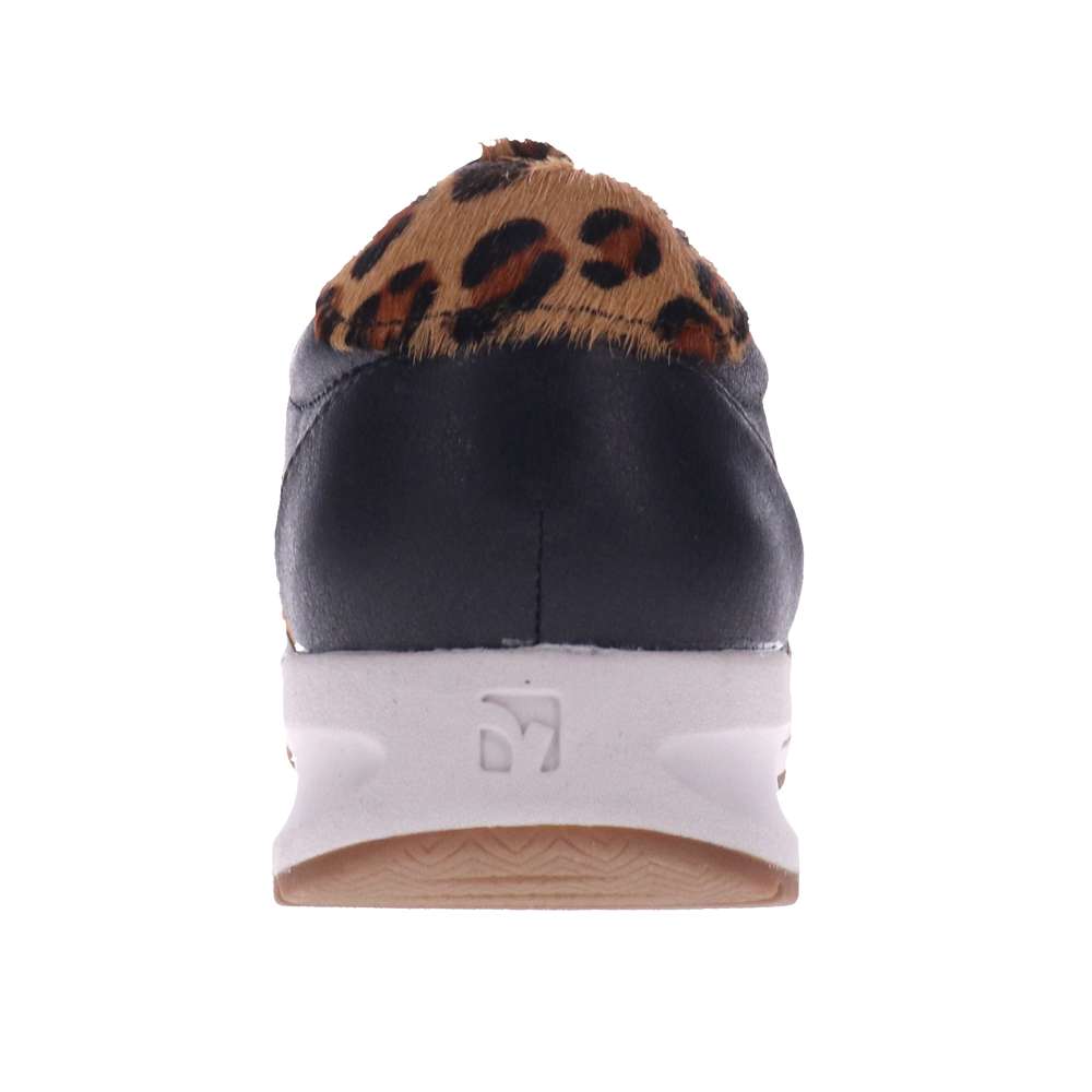 Bruges Slip-On Casual Sneaker - Onyx/Leopard