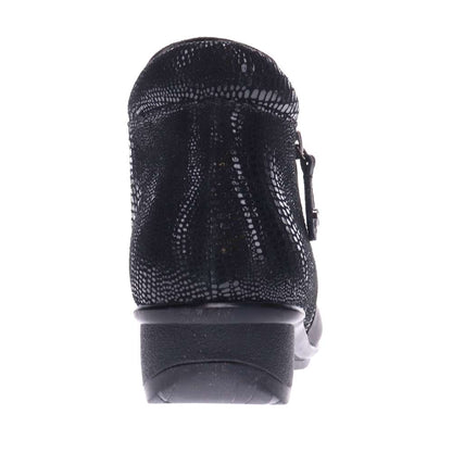 Damascus Wedged Boot - Onyx/Black Lizard