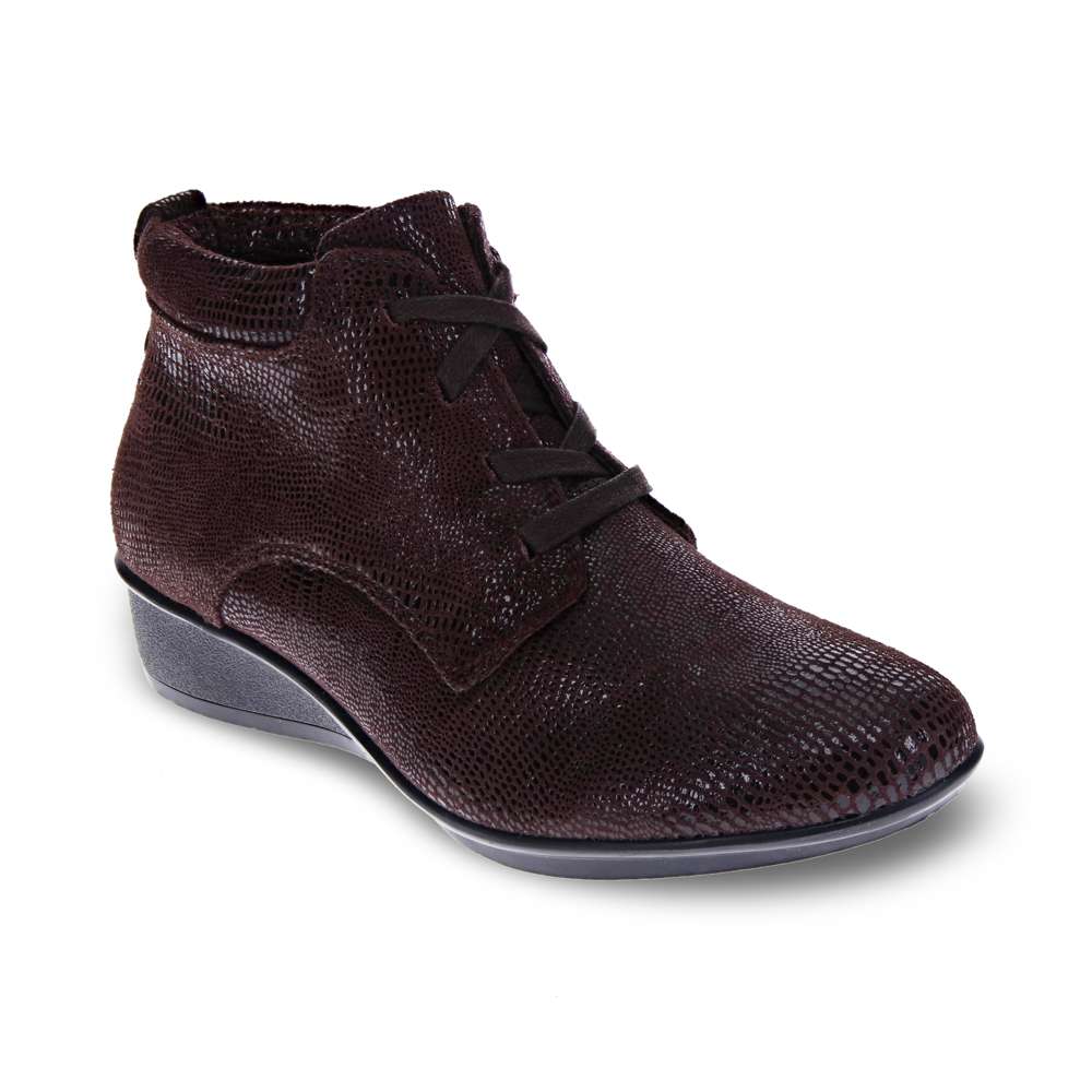 Dubrovnik Bootie - Espresso Lizard