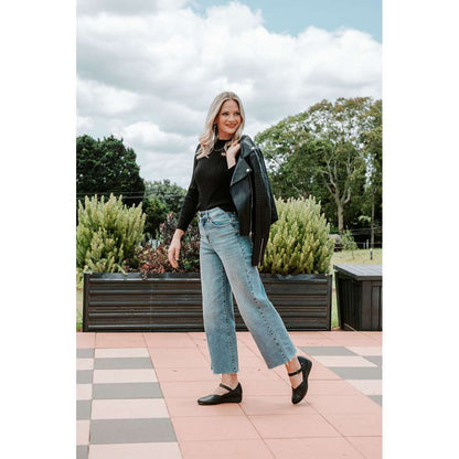 Narita Mary-Jane Flats - Cognac
