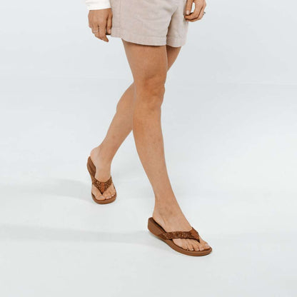 Allora Toe Post Sandal - Bronze Rhinestone