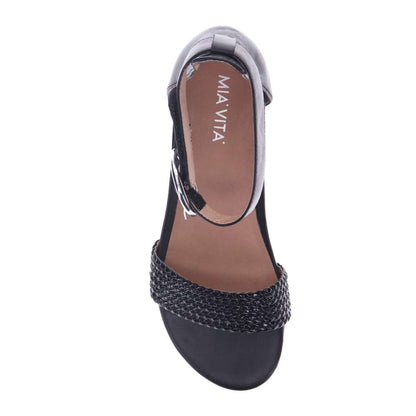 Nasia Wedge Sandal - Black