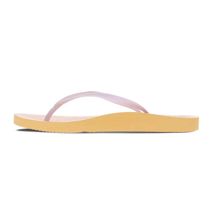 Venice Print Women's Toe Post Sandal - Yellow Maze