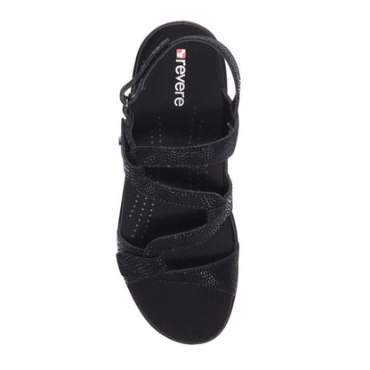 Miami Adjustable Sandal - Black Lizard