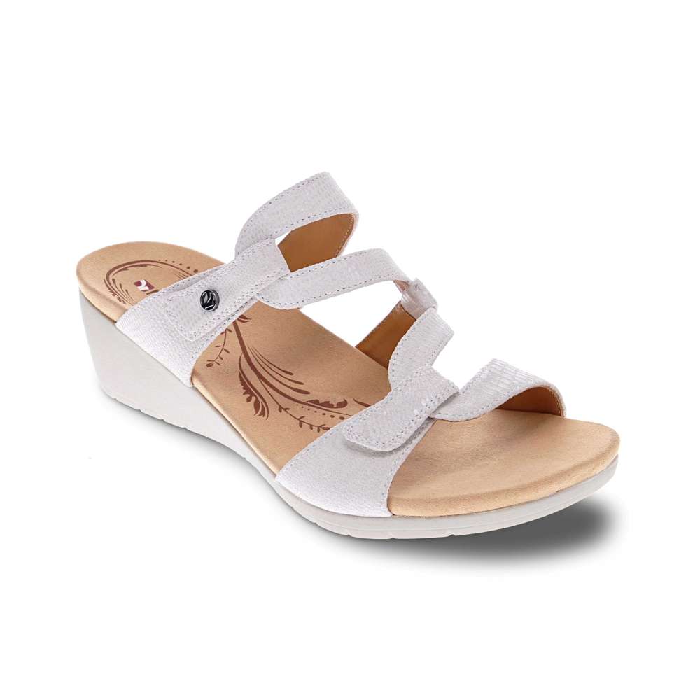 Sofia Wedge - Oyster Lizard