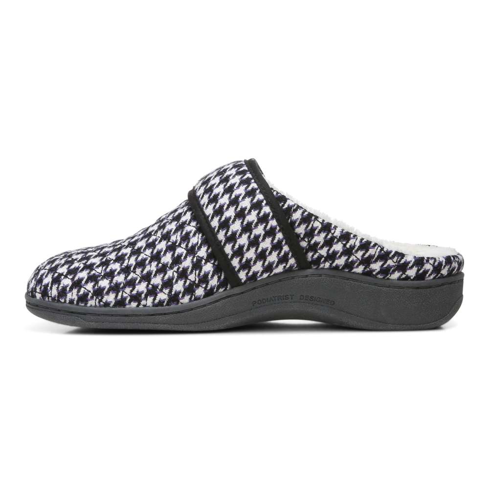 Carlin Mule Slipper - Cream Multi