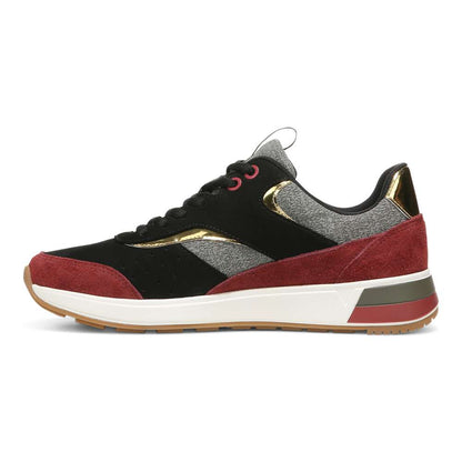 Nova Casual Sneaker - Black/Shiraz