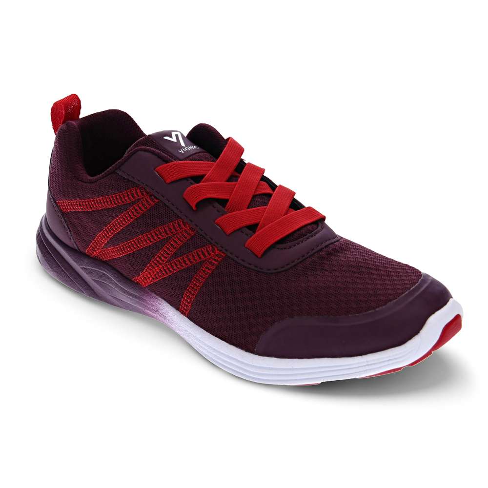 Shay Elastic Lace Sneaker - Merlot