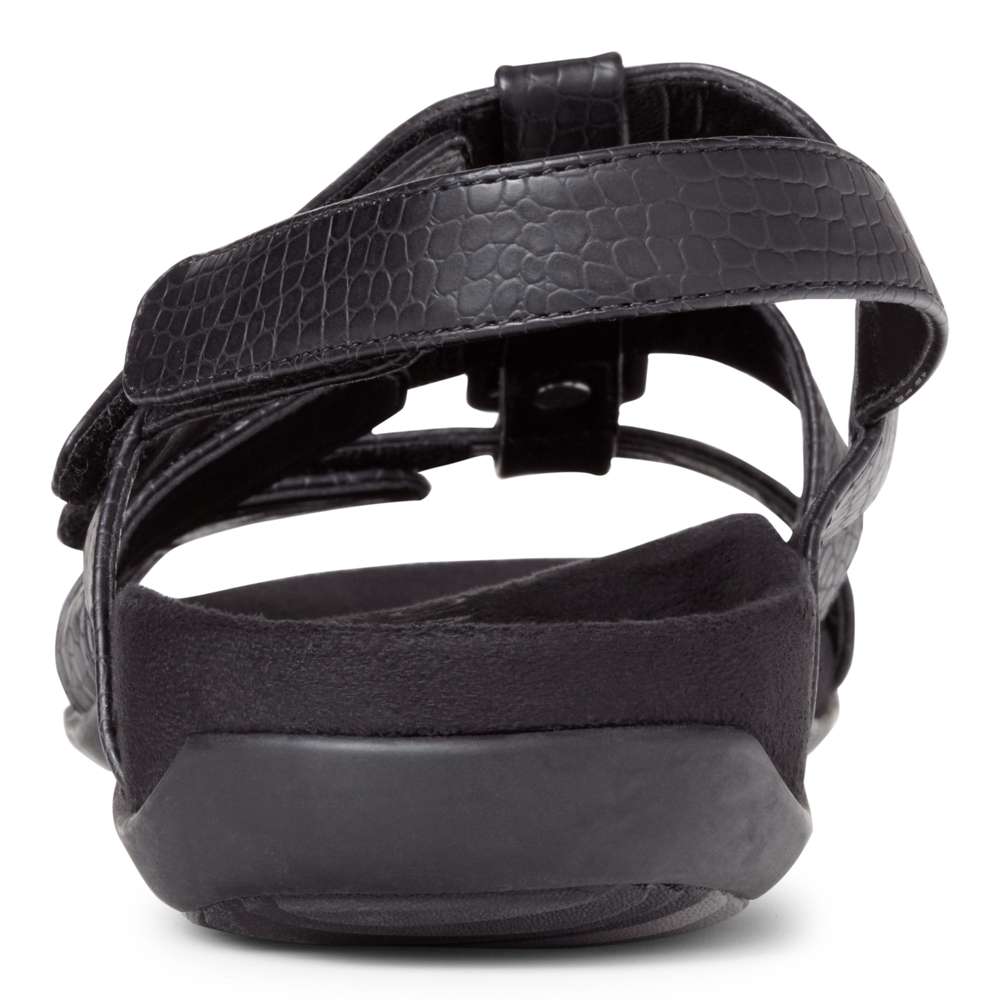Amber Adjustable Sandal - Black