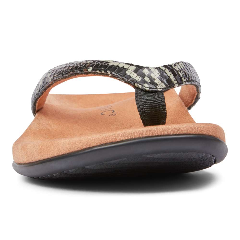 Dillon Toe Post Sandal - Boa Black
