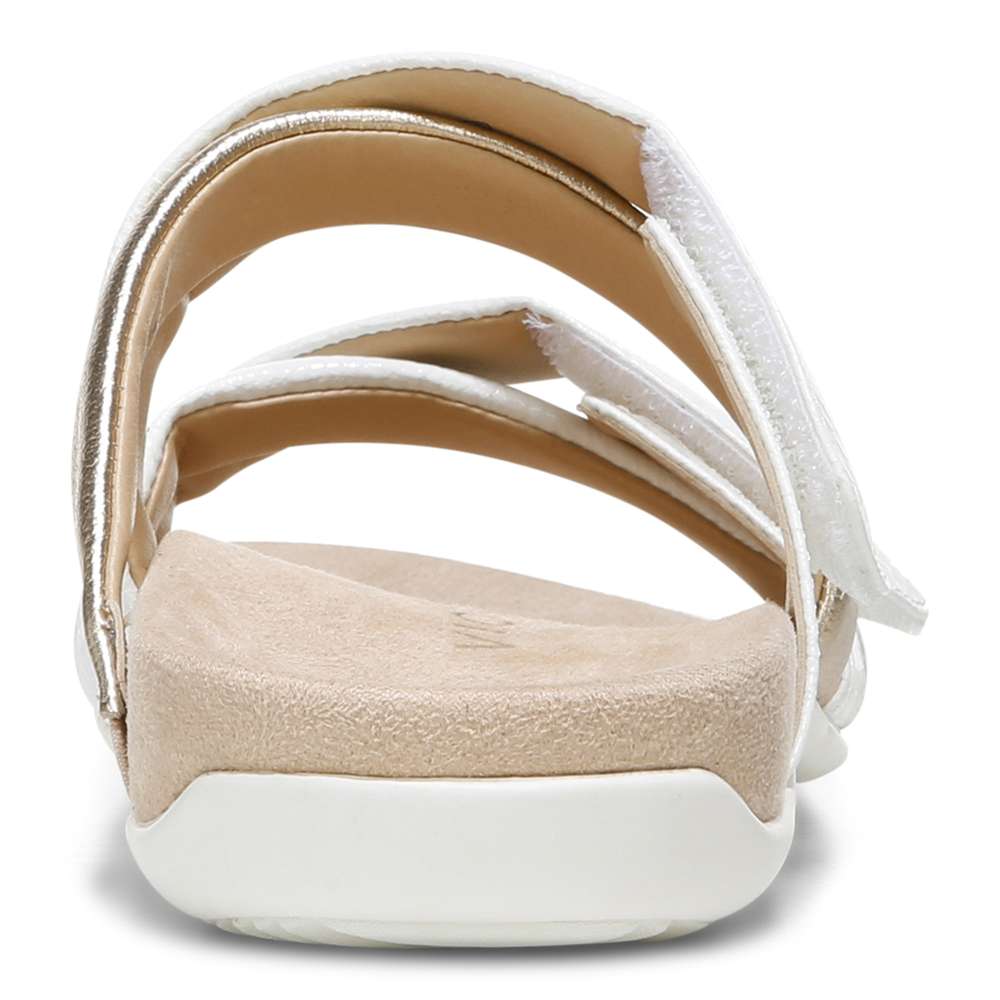 Hadlie Slide - White Patent