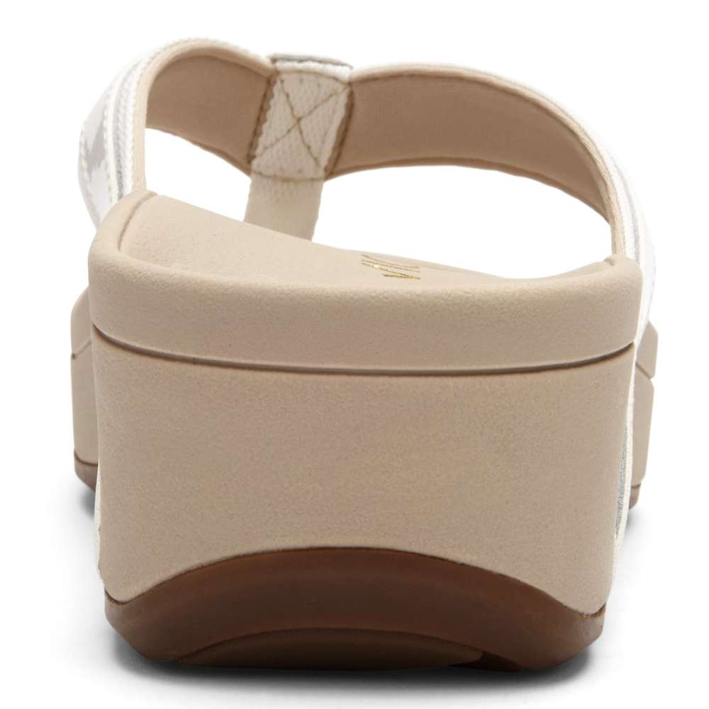 High Tide Platform Sandal - White
