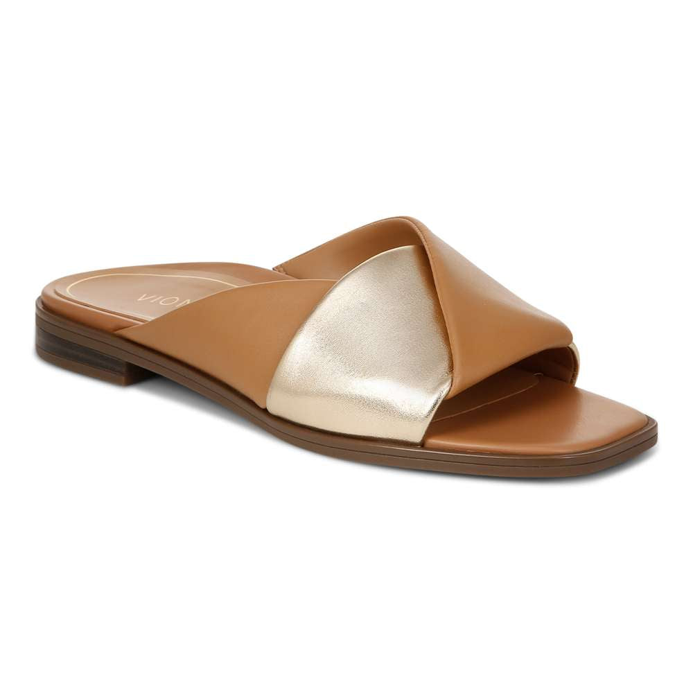 Miramar Slide - Camel/Gold
