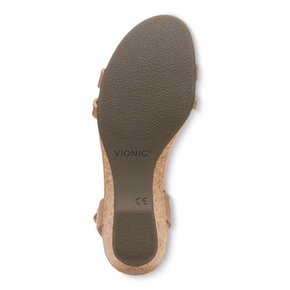 Orlanda Wedge Sandal - Macaroon Pearl Snake