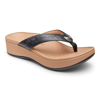 Pilar Platform Sandal - Black