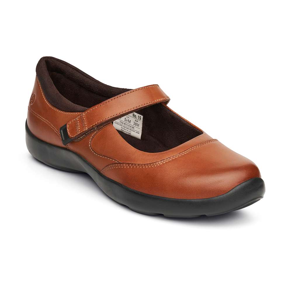 19 Casual Mary-Jane - Cognac