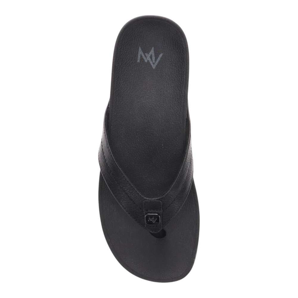 Allora Smooth Toe Post Sandal - Black