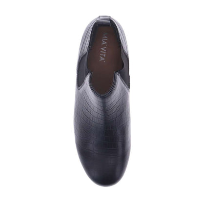 Sally Chelsea Boot - Black Croc